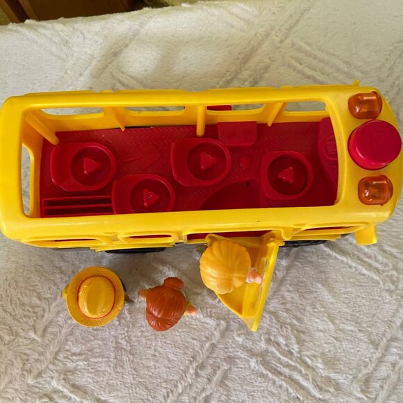 Fisher-Price Little People School Bus Toy With Lights And Sounds, 3 Figures, Tod - Picture 2 of 3